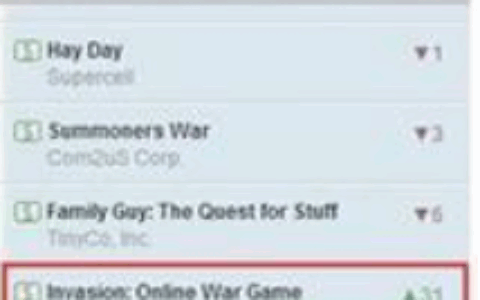 Tap4fun​《invasion》进入美iOS畅销榜17位