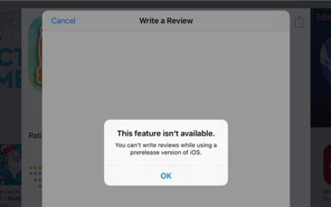 苹果新规：不允许用户在公测版App Store中评论