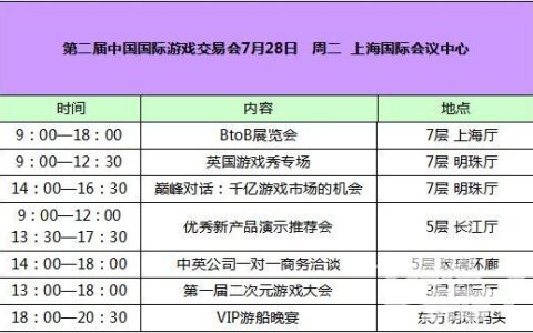 第二届中国国际游戏交易会国内外优秀新游戏路演不容错过