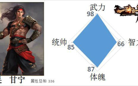 《一骑当千2》三国男神盘点之“斗将”甘宁