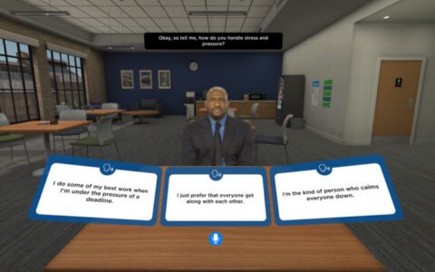 出狱后怎样找工作？ 可以试试在这款VR软件下进行模拟面试