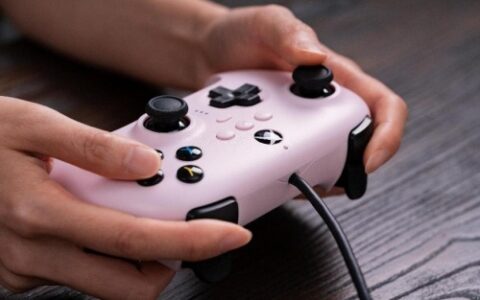 微软官方发声助阵，八位堂猎户座有线手柄粉色春季版上市