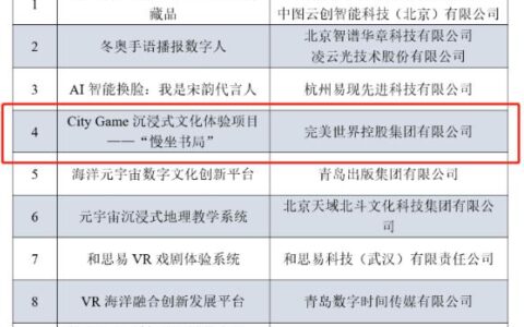 “慢坐书局”项目入选首届虚拟现实新闻出版创新应用优秀案例