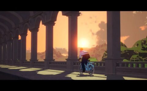 骑上自行车，在风景如画的游戏世界中穿梭旅行