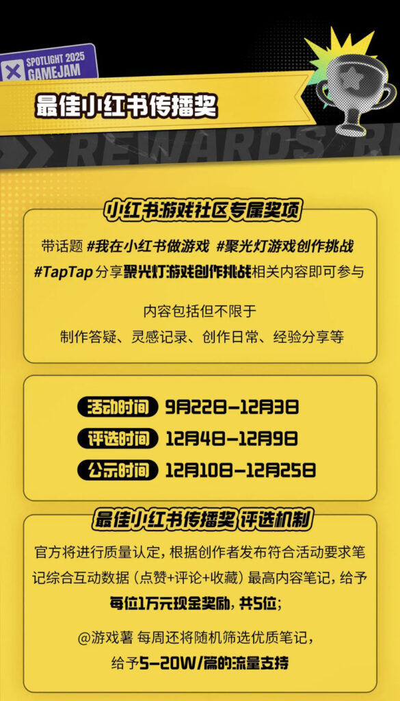 亿万流量万元奖励，TapTap聚光灯合作小红书游戏