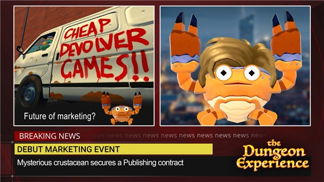 Devolver新作《地牢奇旅》今日首曝：一只泥蟹，教你实现财务自由！