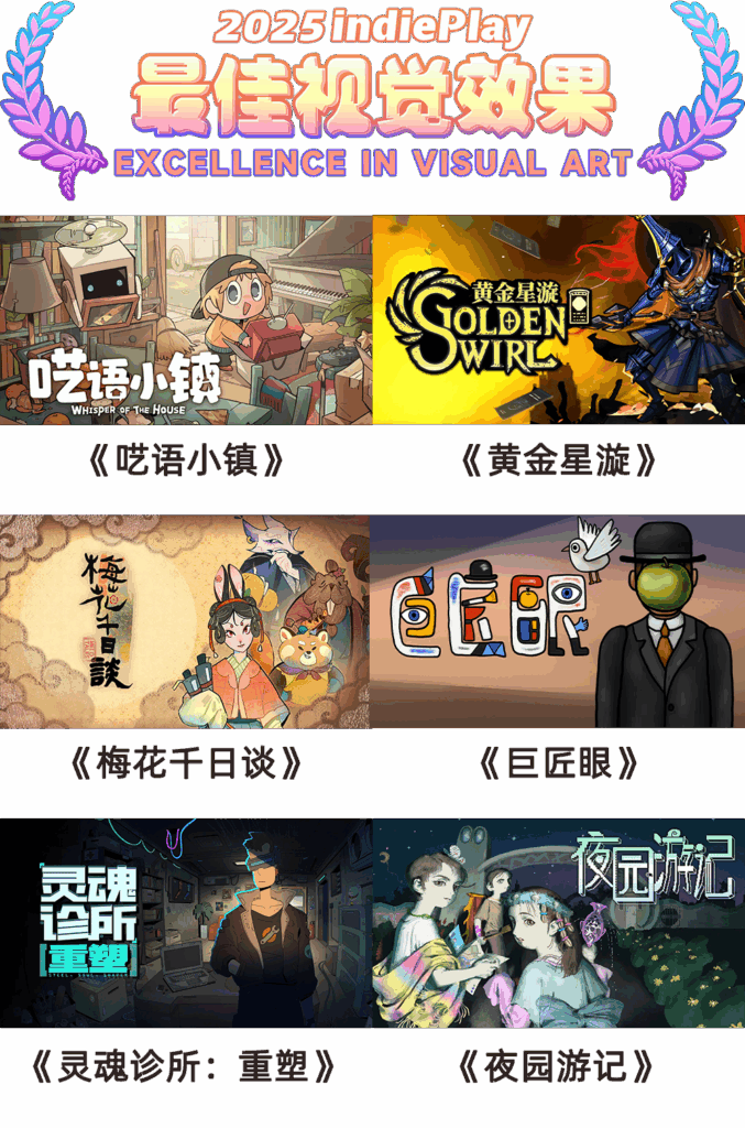2025 indiePlay中国独立游戏大赛入围名单公布！