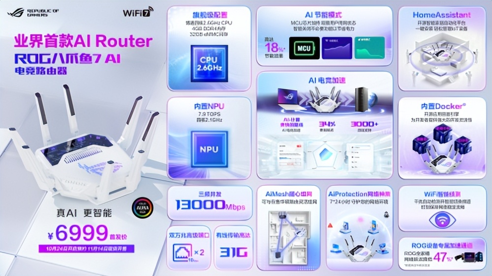 ROG魔盒BE@RBRICK路由礼盒与ROG八爪鱼7 AI电竞路由重磅来袭