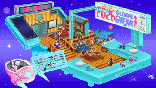 全球游戏创作节GGJ 2026 x CiGA中国区报名开始!