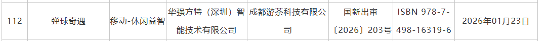 2026开年首月版号下发，182款游戏过审，腾讯《彩虹六号：攻势》在列