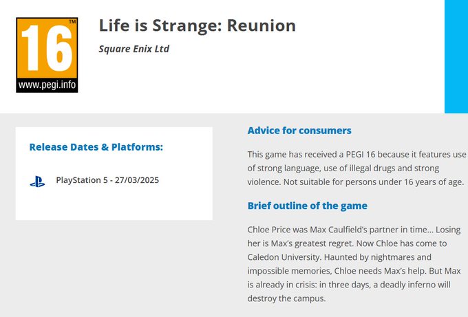 《奇异人生：重聚》曝光，Max和Chloe终回归