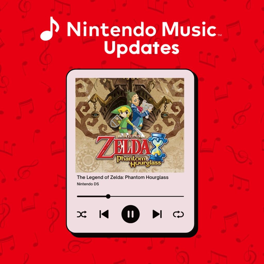 《塞尔达传说：幻影沙漏》原声带登陆任天堂音乐APP 经典掌机旋律焕新上线