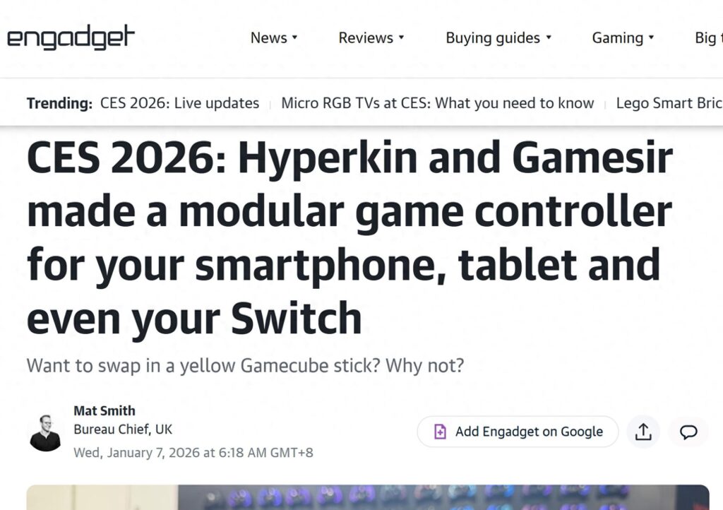 盖世小鸡与Hyperkin联合发布全球首款模块化手机手柄