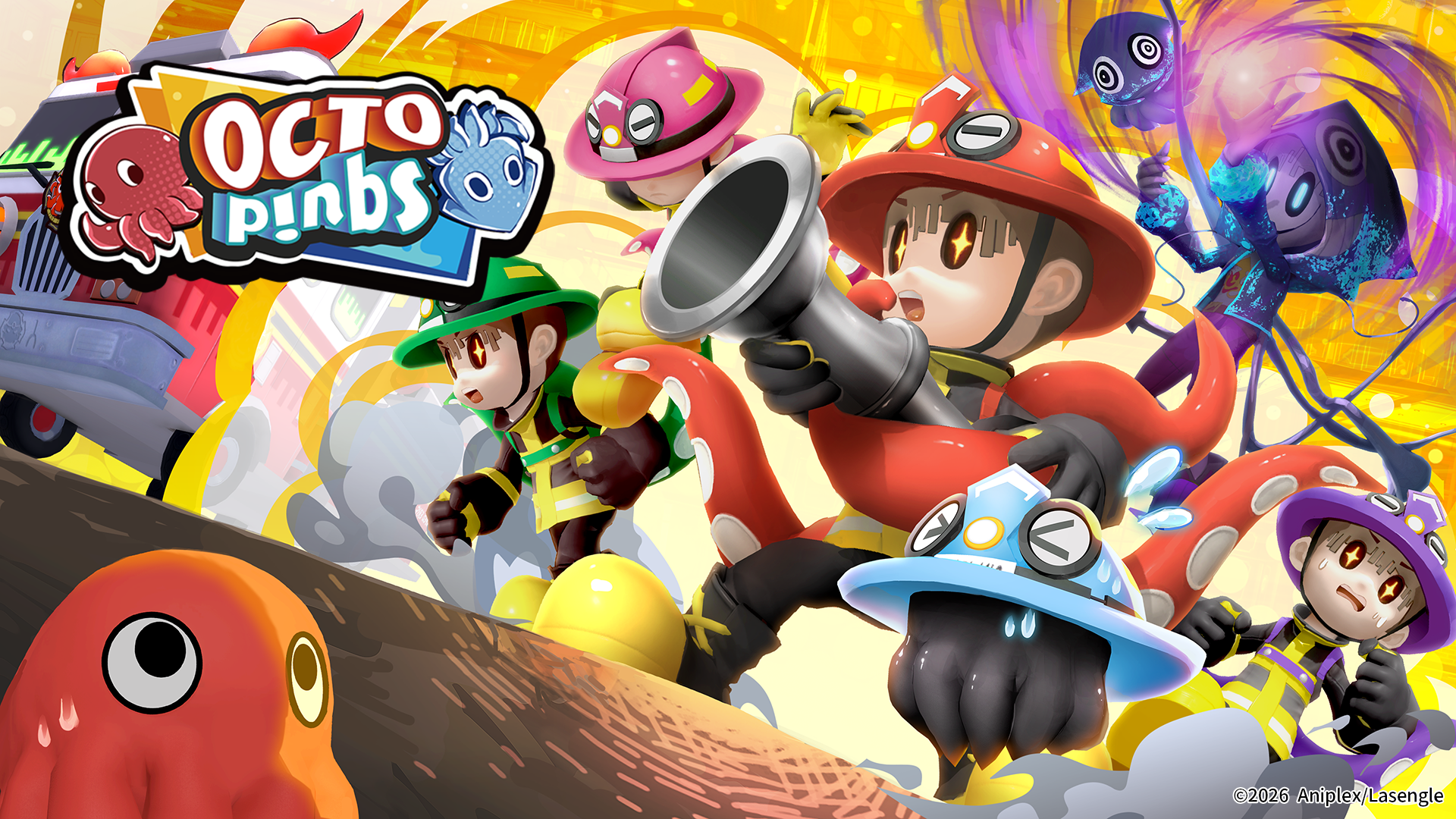 在线多人动作游戏《OCTOPinbs》确定将于2026年春季登陆Steam®！