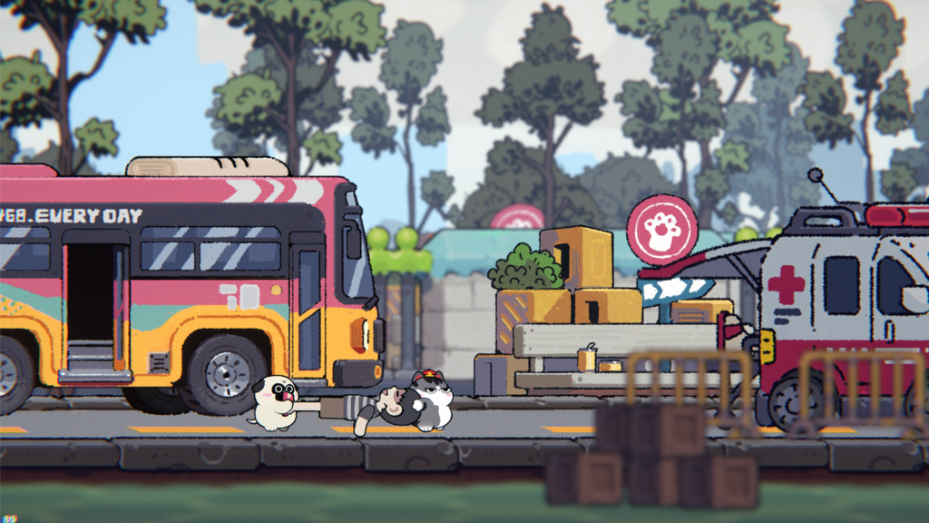 猫狗相伴 欢乐闯关 双人合作平台跳跃游戏《猫狗同行》上线Steam商店页。