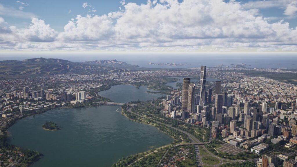 中国团队打造UE5城建游戏《城市蓝图》