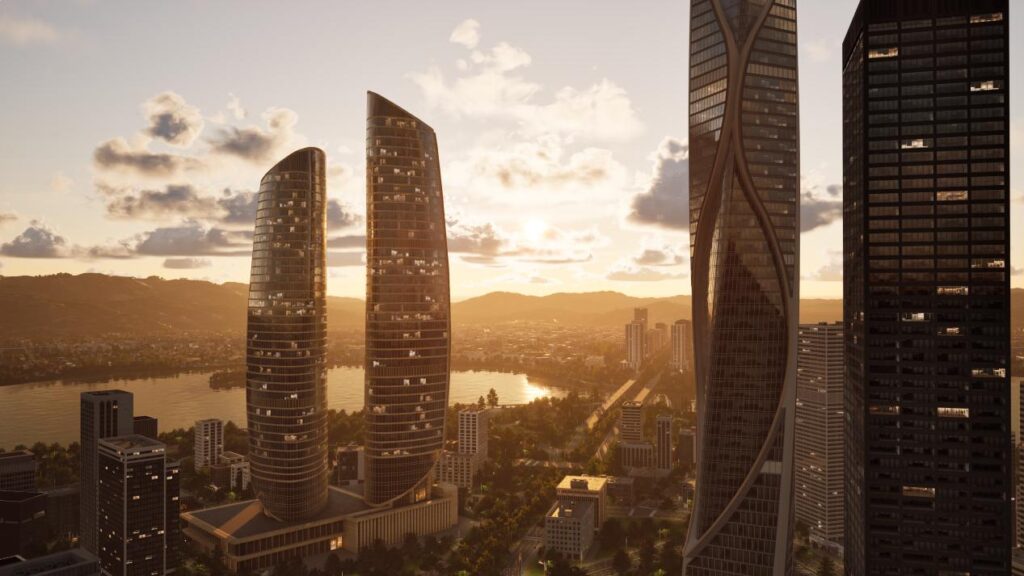 中国团队打造UE5城建游戏《城市蓝图》