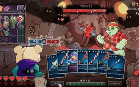 白天装可爱，晚上角斗士！“倍率+爬塔”别样肉鸽卡牌新游《小熊牌屋》现已支持中文！限时折扣开启中！