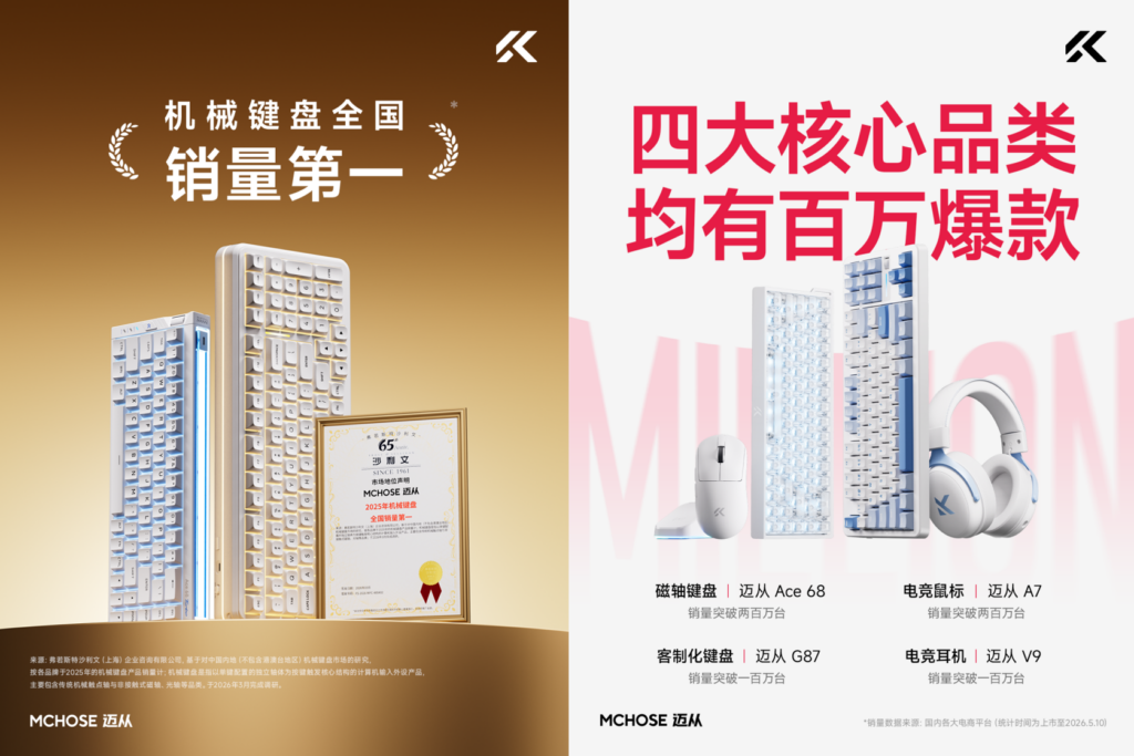 迈从确认参加2026 ChinaJoy,将携全系产品及新品亮相E7馆!