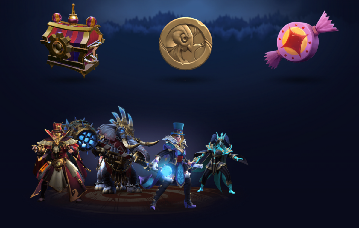 DOTA2全新大型活动暗黑狂欢上线！5款机关人身心，15款英雄套装，更有海量免费福利等你解锁