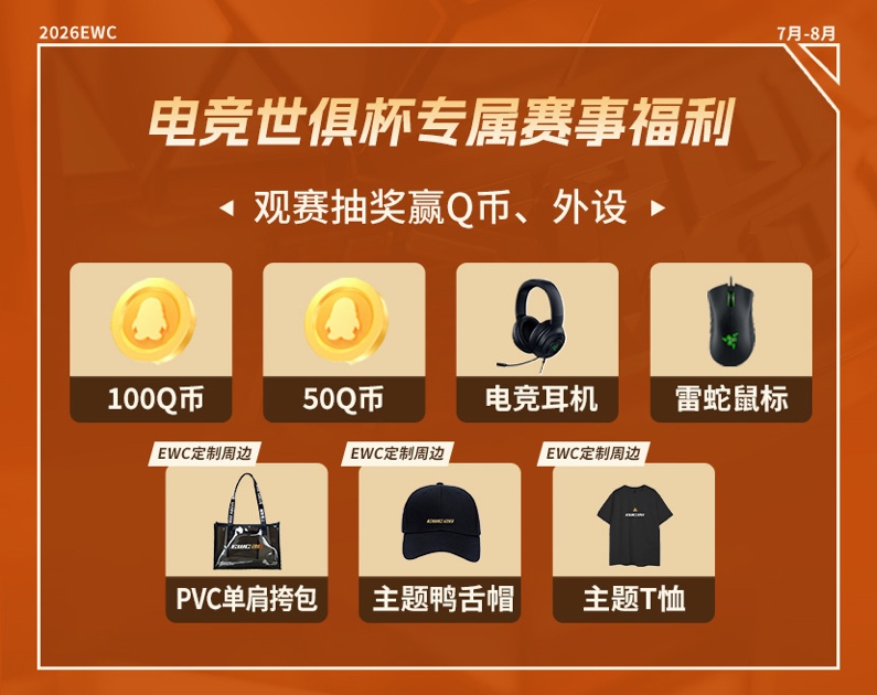 快手全程直播2026EWC电竞世俱杯,共享全球电竞盛宴!