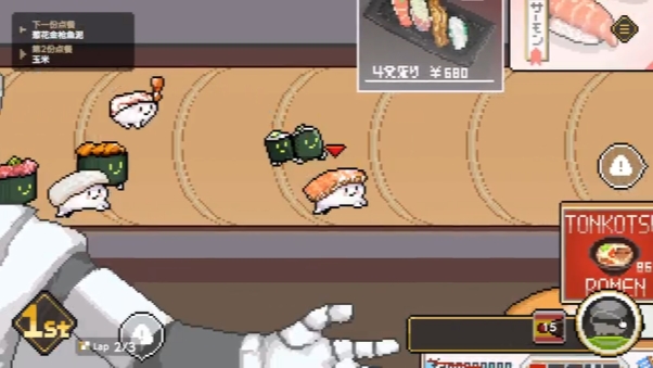 超萌寿司竞速!《Wabisabi SushiDerby》登录双平台,限时9折!