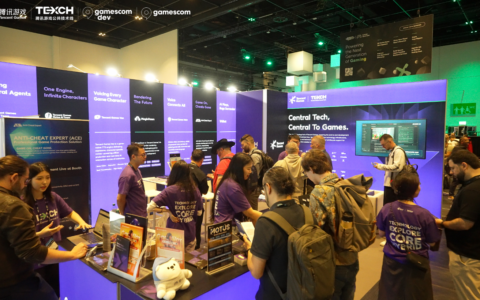 腾讯游戏公共技术线首次整体亮相gamescom，以全链路自研AI技术加速游戏工业创新